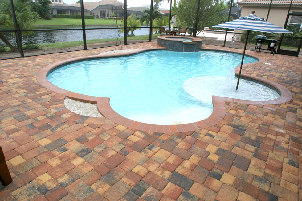 Custom Brick Paver Pool Patio