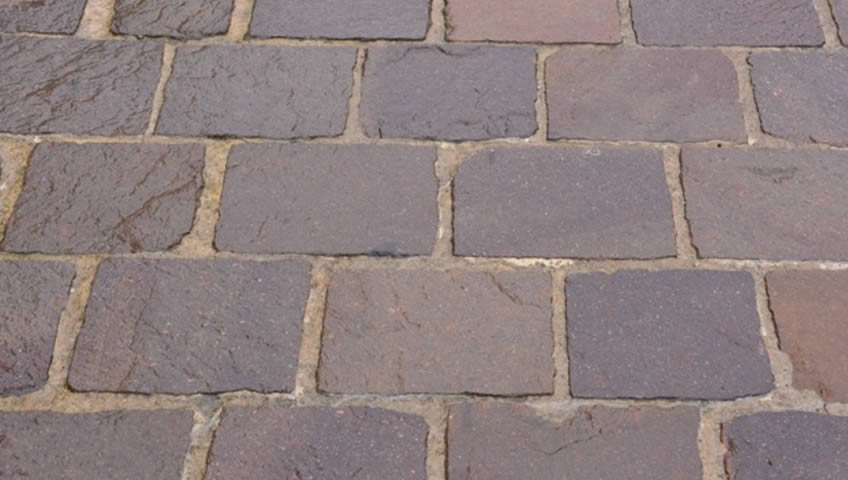 Brick Pavers fixed with sand