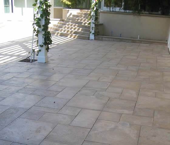 travertine for patios