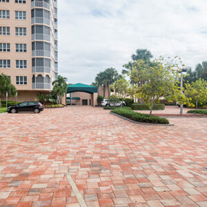 commercial brick parking lots